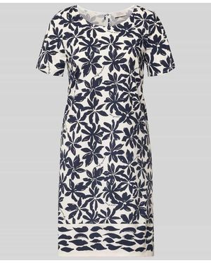 ROBE LÉGÈRE Relaxed Fit Kleid mit floralem Allover-Print - Weiß