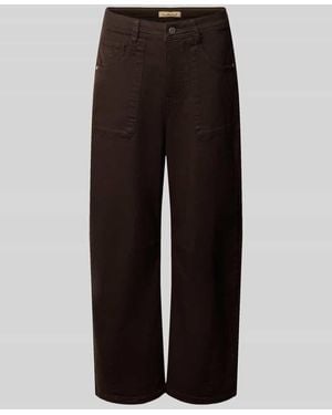 Smith & Soul Barrel Fit Jeans mit Eingrifftaschen - Schwarz