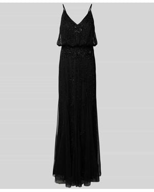 LACE & BEADS Abendkleid Mit Zierbesatz - Schwarz