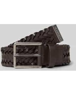 Calvin Klein Riem Van Nappaleer - Bruin