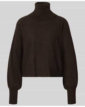 Herzen's Regular Fit Pullover aus Woll-Mix mit Kaschmir-Anteil - Schwarz