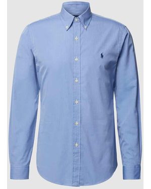 Polo Ralph Lauren Slim Fit Freizeithemd Aus Baumwolle - Blau