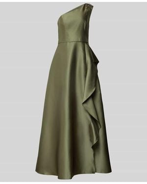 Adrianna Papell Midikleid mit Rüschenbesatz - Grün