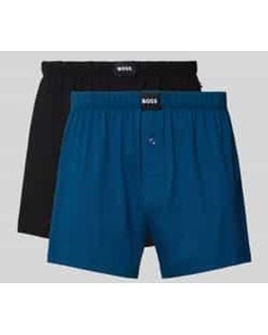 BOSS Boxershorts - Blauw