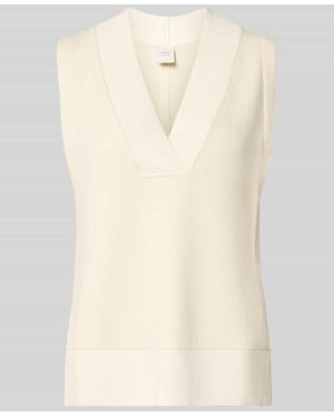 Varley Top aus Viskose-Mix in Strick-Optik Modell 'Freida' - Natur