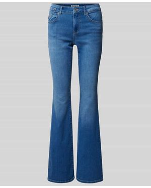 ONLY Regular Fit Bootcut-Jeans Aus Baumwoll-Mix Modell 'Reese' - Blau