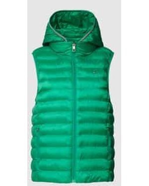 Tommy Hilfiger Gewatteerde Bodywarmer Met Ritszakken - Groen