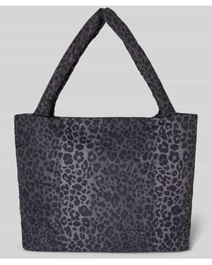 Studio Noos Shopper mit Animal-Print - Blau