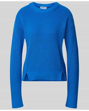 Jake*s Slim Fit Pullover aus reiner Baumwolle - Blau