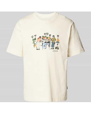 Jack & Jones T-Shirt Mit Motiv-Print - Natur