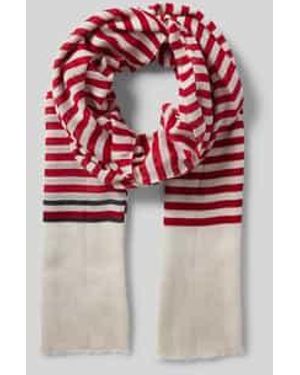Tommy Hilfiger Sjaal Met Strepen - Rood