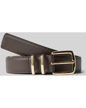 BOSS Gürtel aus echtem Rindsleder Modell 'Plum-ML_Sz30' - Grau