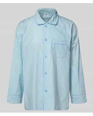 Pockies Pyjamabovendeel Met Borstzak - Blauw