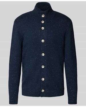 Tom Tailor Regular Fit Strickjacke Mit Baumwolle - Blau