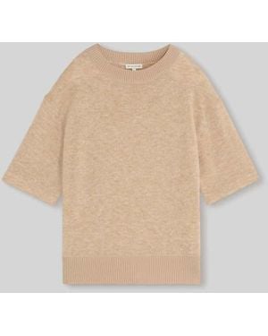 Tom Tailor Regular Fit Pullover mit Baumwoll-Anteil - Natur