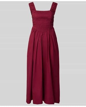 Y.A.S Cocktailkleid mit Karree-Ausschnitt Modell 'WIMI' - Rot
