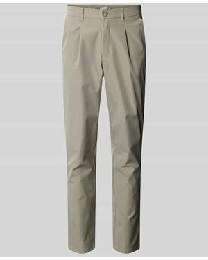 COLOURS & SONS Tapered Fit Chino Mit Bundfalten - Natur