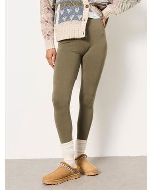 FatFace Meribel Plain Leggings - Natural