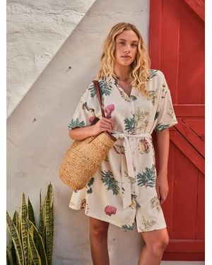 FatFace Fatface Cleo Regular Shirt Dress - Multicolour