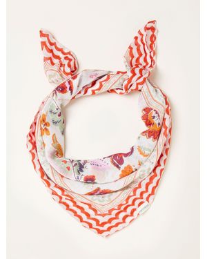FatFace Fatface Wilding Square Scarf - Pink
