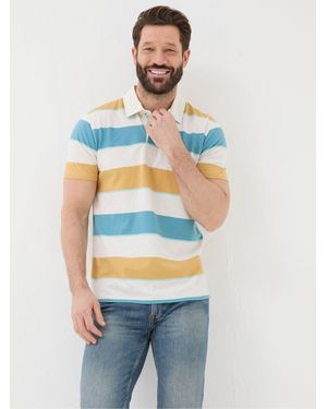 FatFace Fatface Hastings Stripe Polo Shirt - Yellow