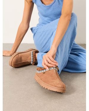 FatFace Lyra Mule Slippers - Blue