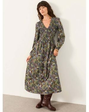 FatFace Demi Petite Midi Jersey Dress - Natural
