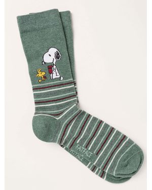 FatFace Fatface Multi Colour Snoopy Socks - Green