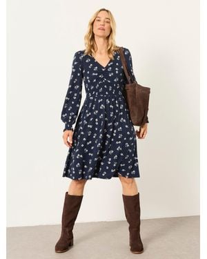 FatFace Fatface Sophie Petite Jersey Dress - Blue