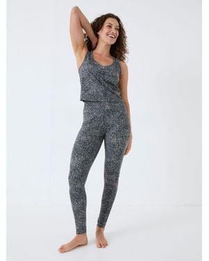 FatFace Venus Printed Leggings - Blue
