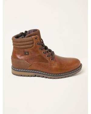 FatFace Fatface Chiltern Leather Boot - Brown