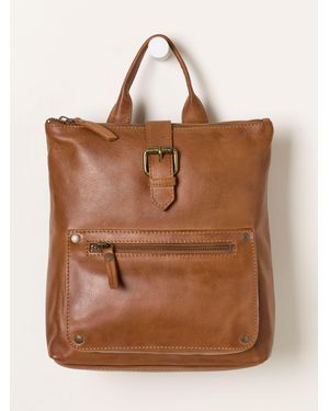 FatFace Fatface Ava Leather Backpack - Brown