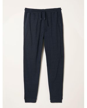 FatFace Textured Cuffed Loungepants - Blue