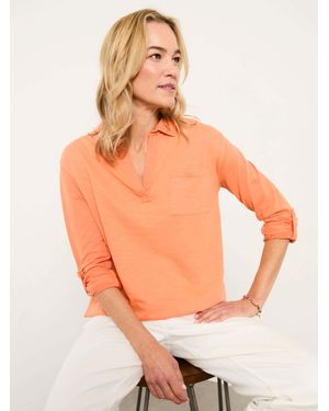 FatFace Fatface Paige Jersey Shirt - Orange