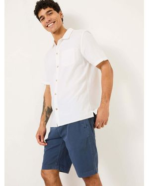 FatFace Bugle Linen Cotton Shirt - White