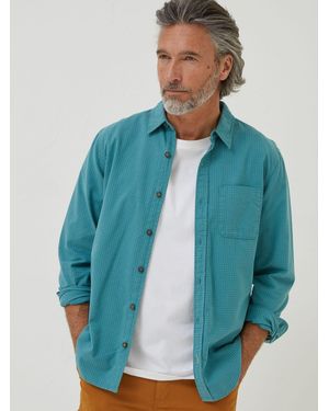 FatFace Fatface Gower Gingham Shirt - Blue