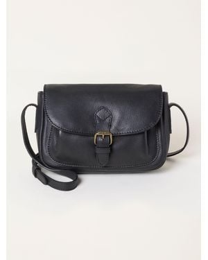 FatFace Pixie Leather Crossbody Bag - Black
