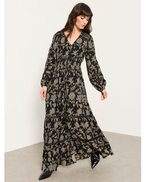 FatFace Fatface Eden Jacquard Maxi Dress - White