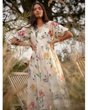 FatFace Fatface Bria Regular Midi Dress - Brown