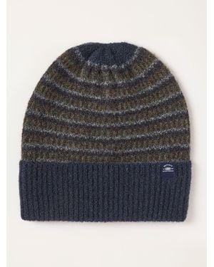 FatFace Fatface Leo Stripe Beanie - Blue