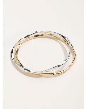 FatFace Fatface 2 Pack Tone Bangles - Natural