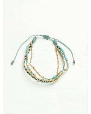 FatFace Fatface Woven Bracelet - Metallic