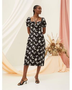 FatFace Fatface Lotus Embroidered Midi Dress - Natural