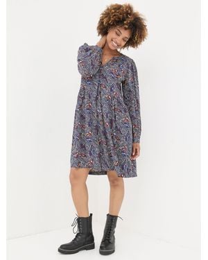 FatFace Anona Swing Dress - Blue