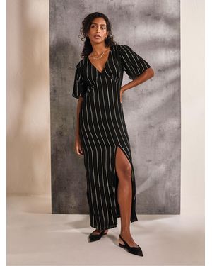 FatFace Fatface Iris Metallic Maxi Dress - Brown