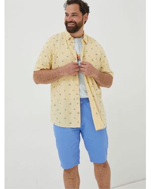FatFace Fatface Bugle Turtle Print Shirt - Blue