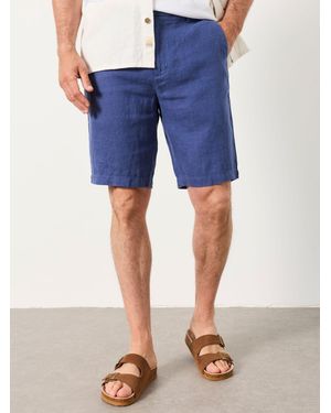 FatFace Fatface Bosbury Linen Chino Shorts - Blue