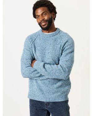 FatFace Deanston Crew Neck Jumper - Blue
