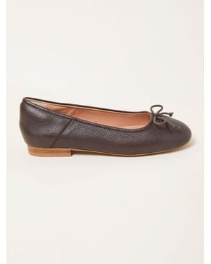 FatFace Fatface Leather Ballerina Pump - Natural