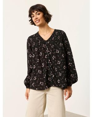 FatFace Nessie Petite Blouse - Black